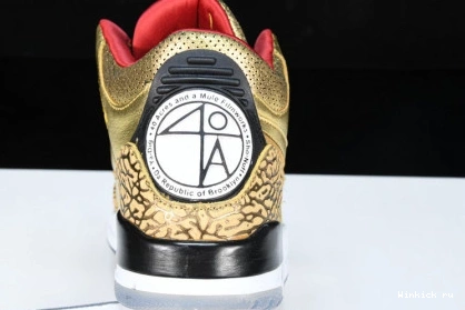 JORDAN AIR 3 2020 JHT GOLD OSCARS 1001